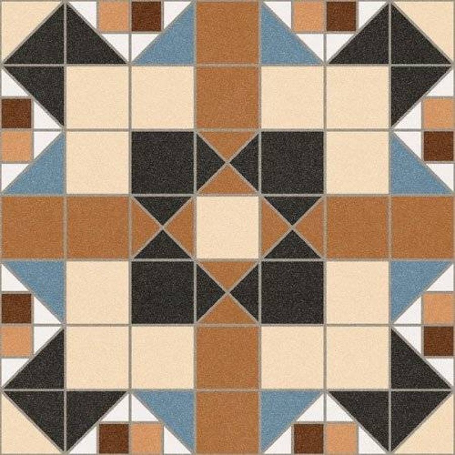 Декор 32x32 9мм Barnet Merton Marron 140 матовая черный Vives