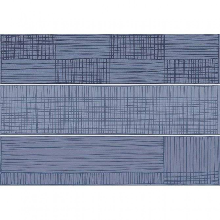 Декор 34x23 9.1мм Hanami Kaika Nube глянцевая синий Vives