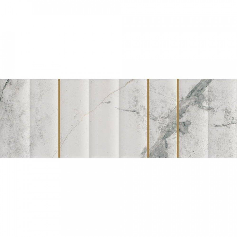 Керамическая плитка 99x32 11мм Marblelous Izmir-R Brillo Oro глянцевая белый Vives