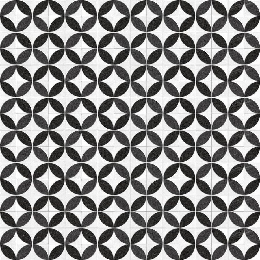 Керамогранит 15x15 8мм Seine Bezons-R Grafito матовая белый Vives