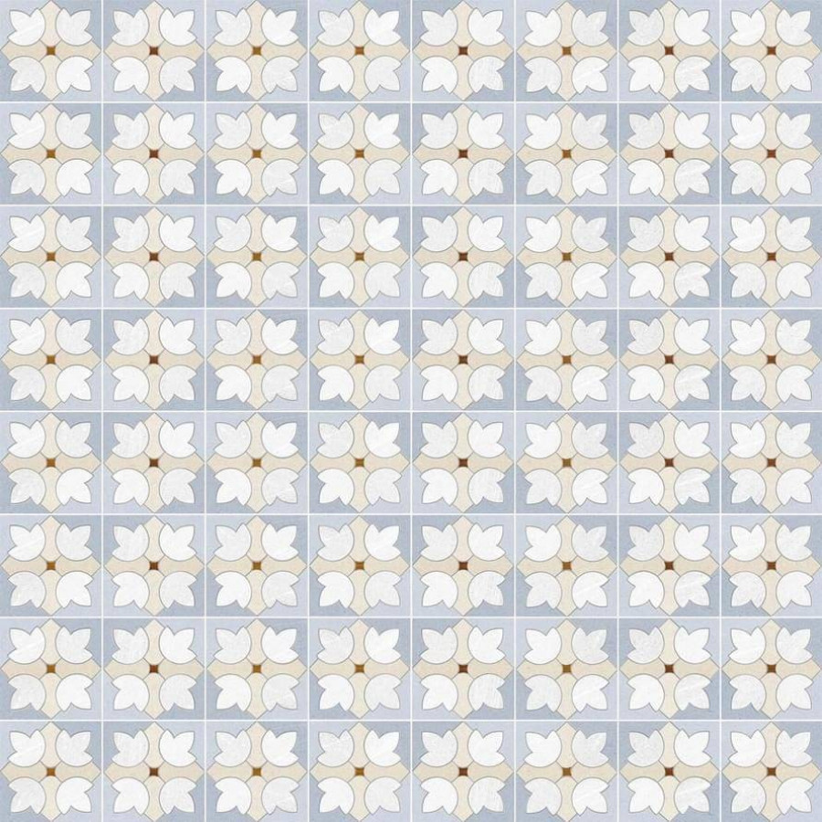 Керамогранит 15x15 8мм Seine Garigliano-R Cielo матовая бежевый Vives