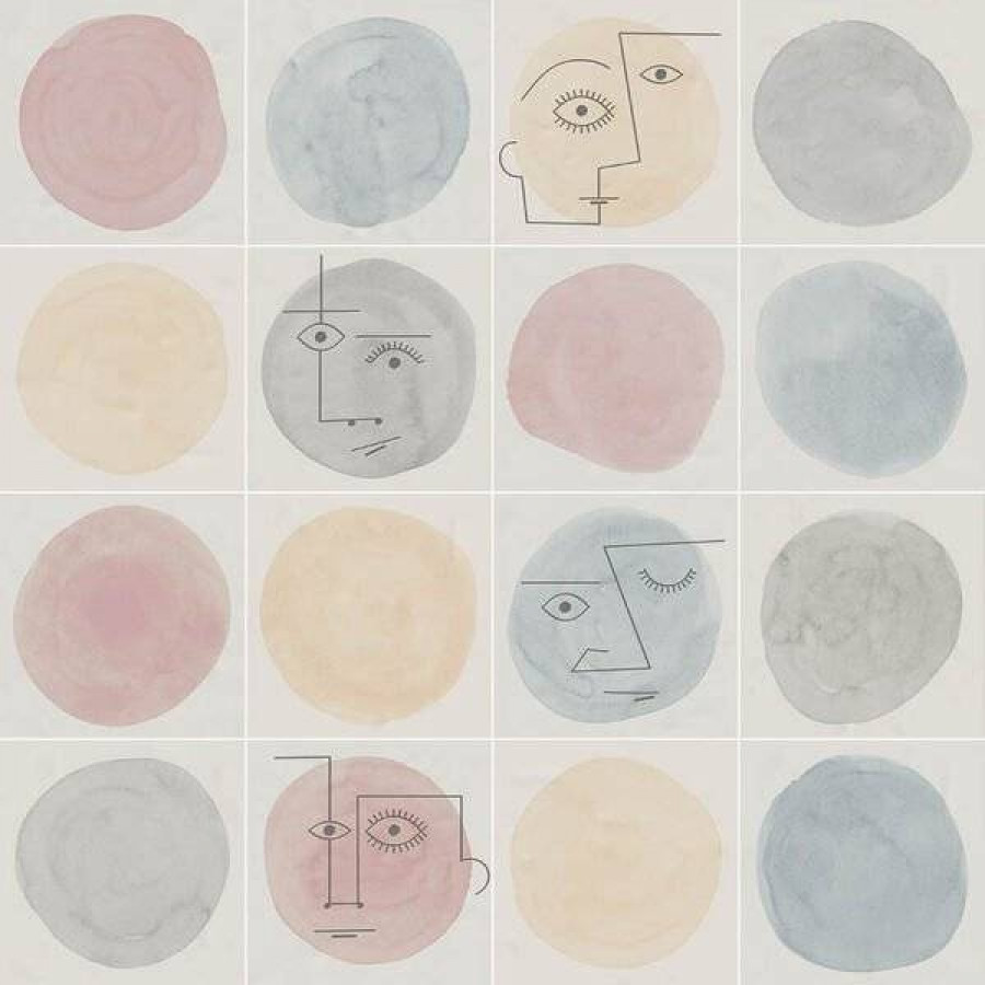 Декор 20x20 7.6мм Paola Fabio-B глянцевая черный Vives