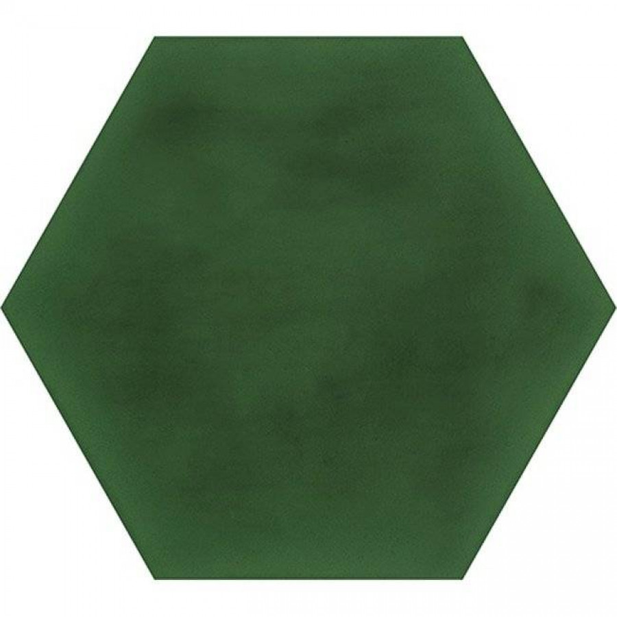 Керамогранит 17x15 8.2мм Zero 4B3J Hexagono Figuli Green матовая зеленый Vives
