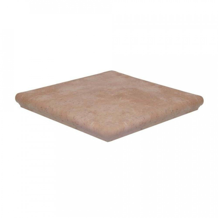 Ступень клинкерная плитка 32x32 9.5мм Atrium 243155514/WKS31150 E Cotto Eckflorentiner Угловая матовая бежевый Westerwalder