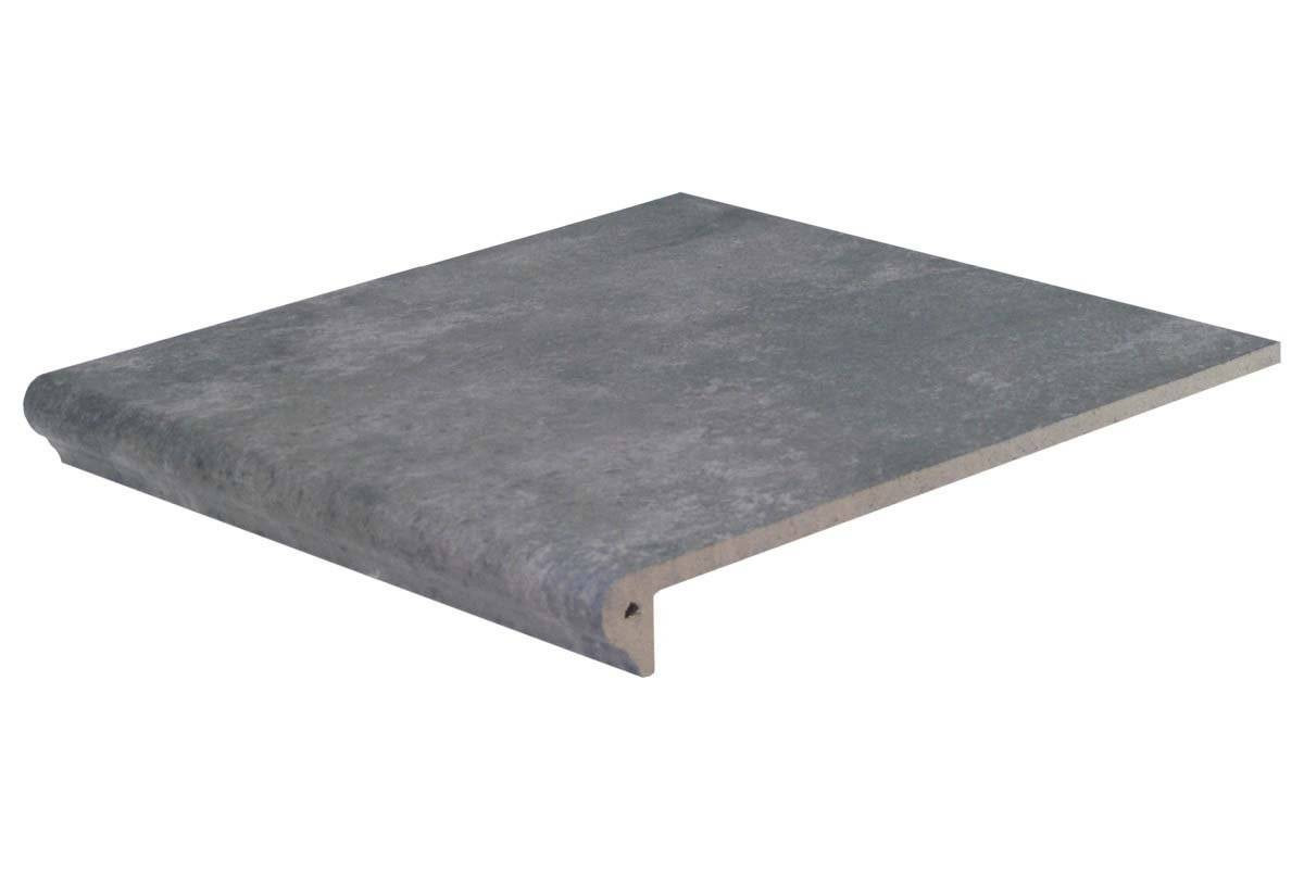 Ступень клинкерная плитка 32x31 9.5мм Atrium 243166512/WKS31170 S Dunkelgrau Florentiner-Stufe матовая серый Westerwalder