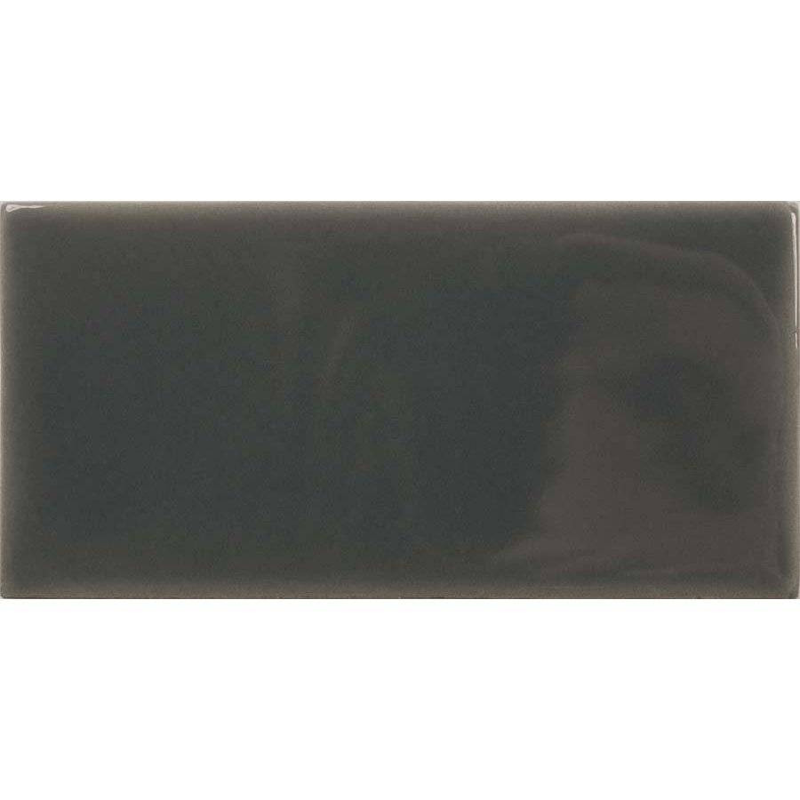 Керамическая плитка 13x6 10мм Fayenza 127937 Ebony глянцевая серый WOW