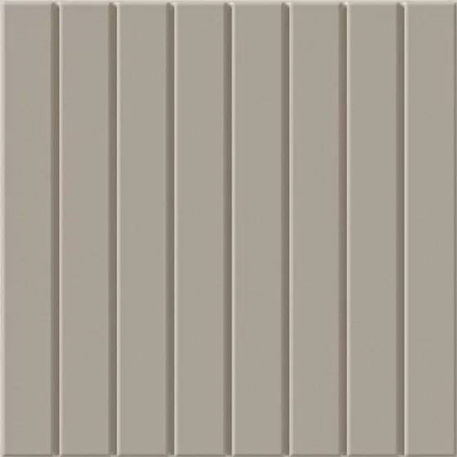 Керамогранит 15x15 8.5мм Raster 131377 Lines S Ash матовая серый WOW