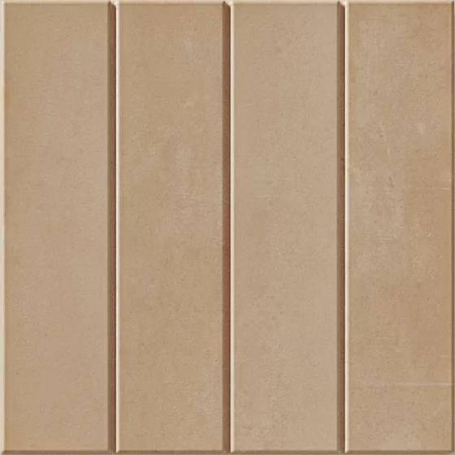 Керамогранит 15x15 8.5мм Raster 131398 Lines M Clay матовая коричневый WOW