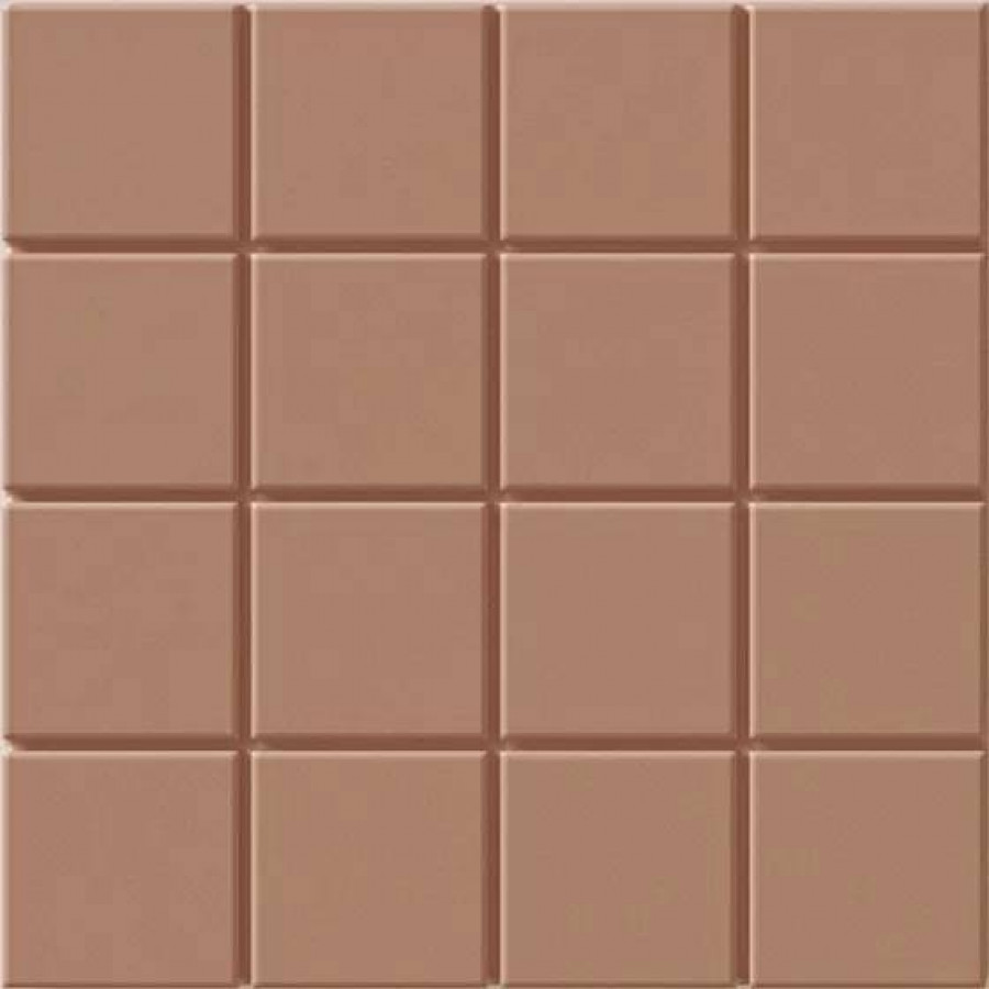 Керамогранит 15x15 8.5мм Raster 131366 Grid S Mud матовая коричневый WOW