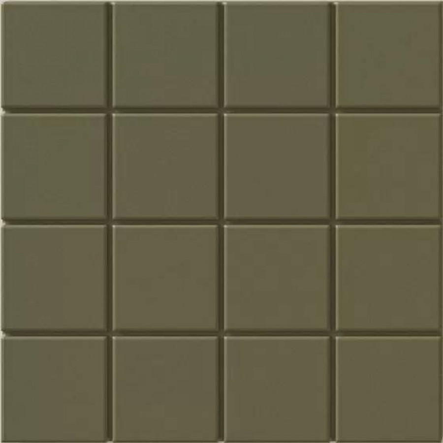 Керамогранит 15x15 8.5мм Raster 131367 Grid S Moss матовая зеленый WOW