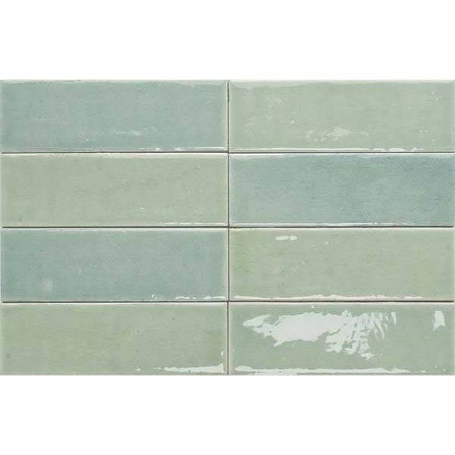 Керамогранит 13x4 8.5мм Colour Notes 132966 Kiwi глянцевая зеленый WOW