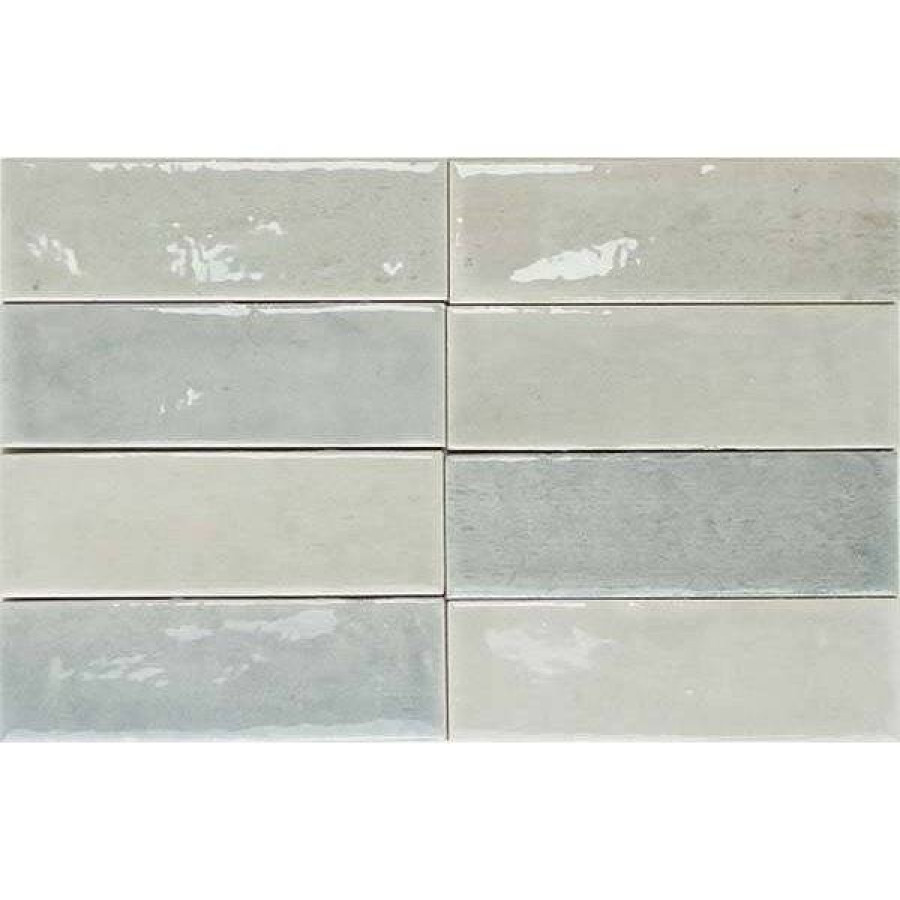 Керамогранит 13x4 8.5мм Colour Notes 132968 Agata глянцевая голубой WOW