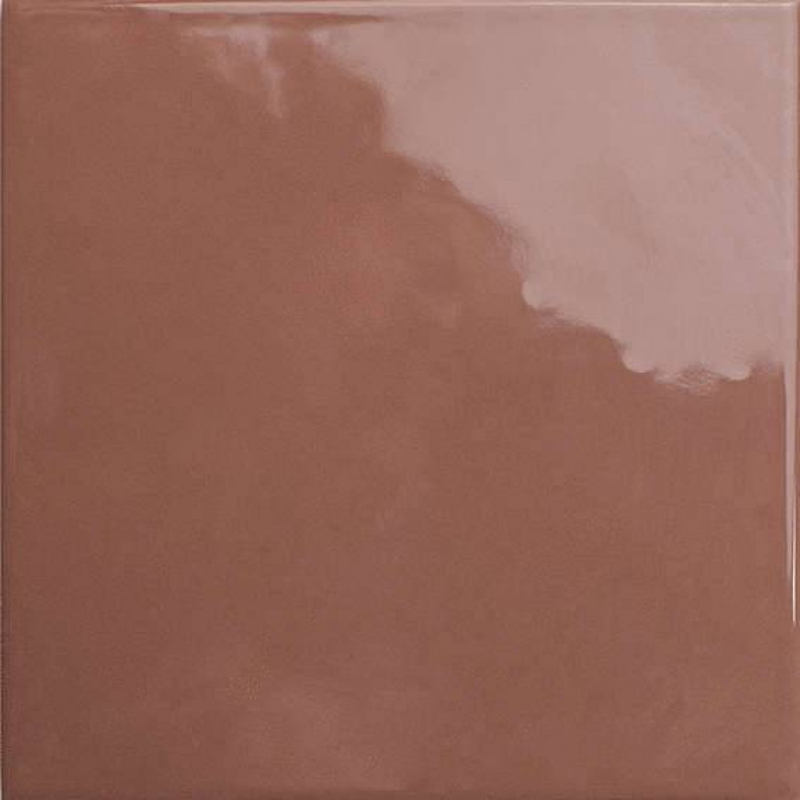 Керамогранит 12x12 8.5мм Bits 133015 Square Chestnut Gloss глянцевая красный WOW