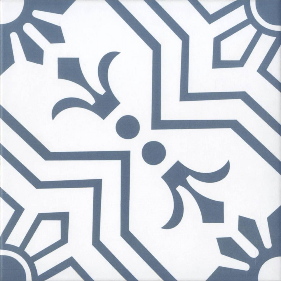 Керамогранит 20x20 9мм Samos S16861.6 Blue Matte матовая голубой Yurtbay