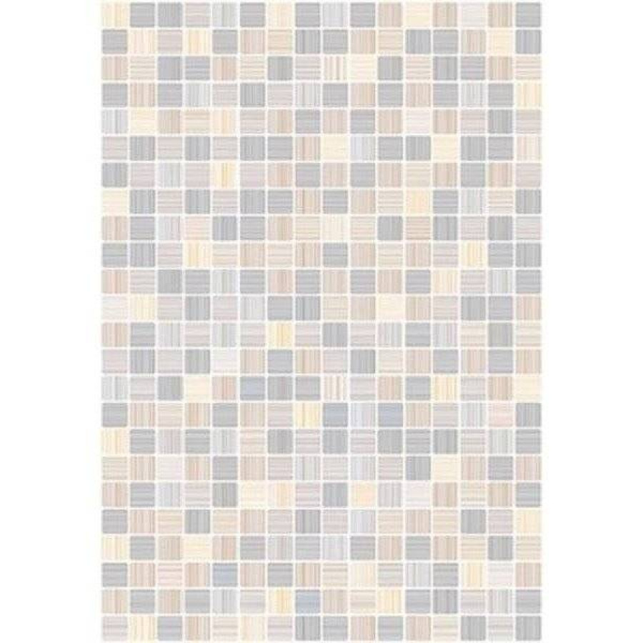 Керамическая плитка 40x28 9мм Гламур 7С глянцевая серый Керамин