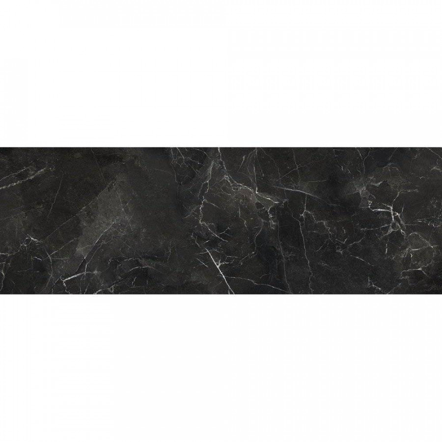 Керамическая плитка 75x25 9мм Монако 5 Черная глянцевая черный Керамин