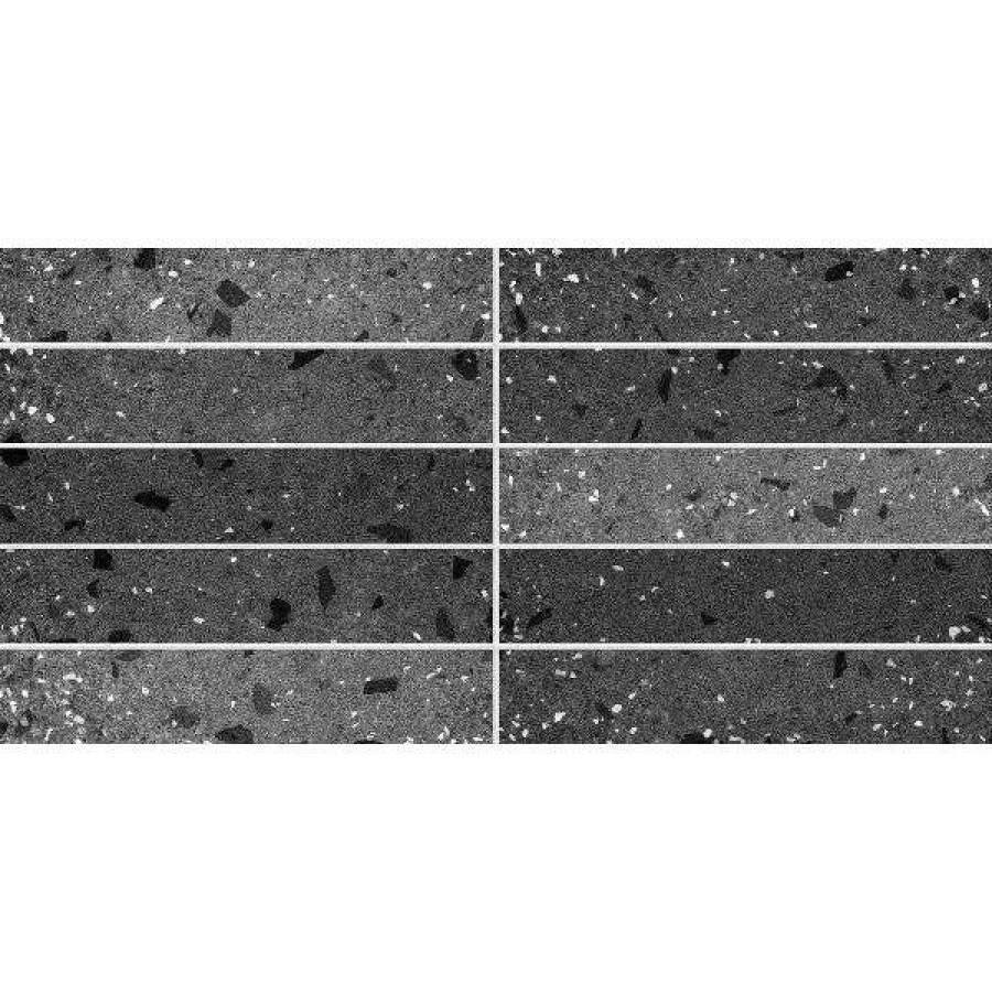 Керамическая плитка 60x30 8.5мм Морена 2 Черный матовая черный Керамин