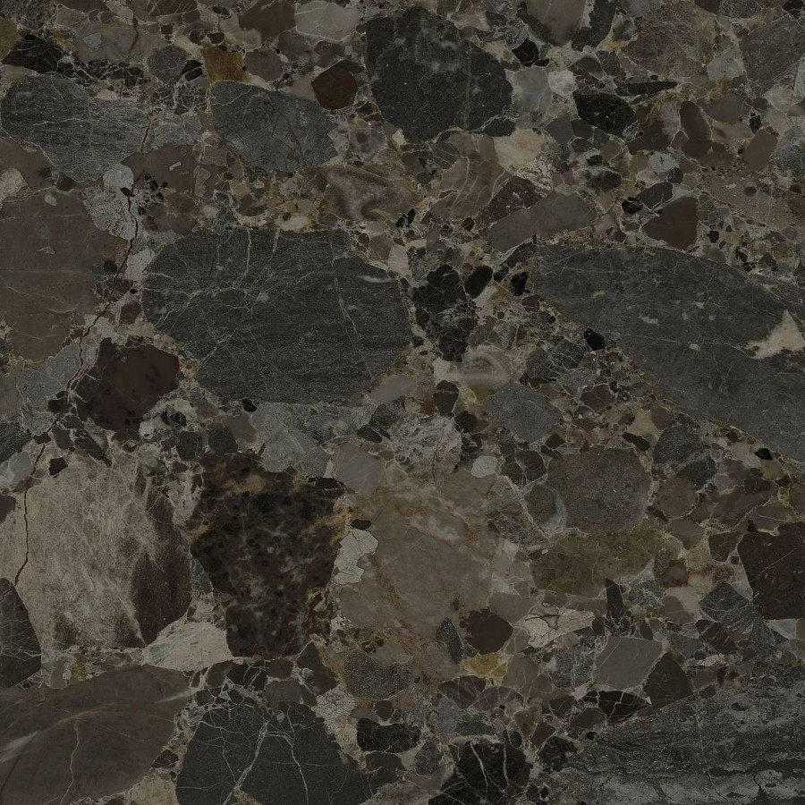 Керамогранит 60x60 9мм Лонгфорд 5 Черный матовая черный Керамин