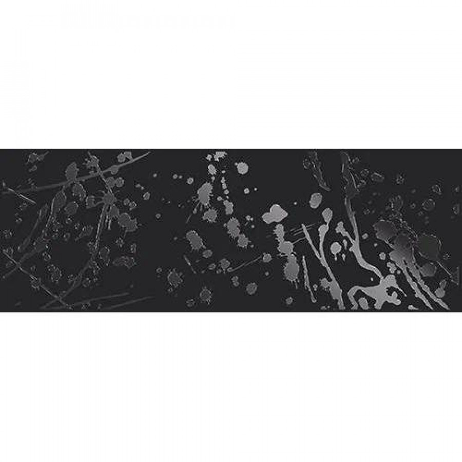 Керамическая плитка 71x25 9.8мм Strato Negro Dec матовая черный Керлайф