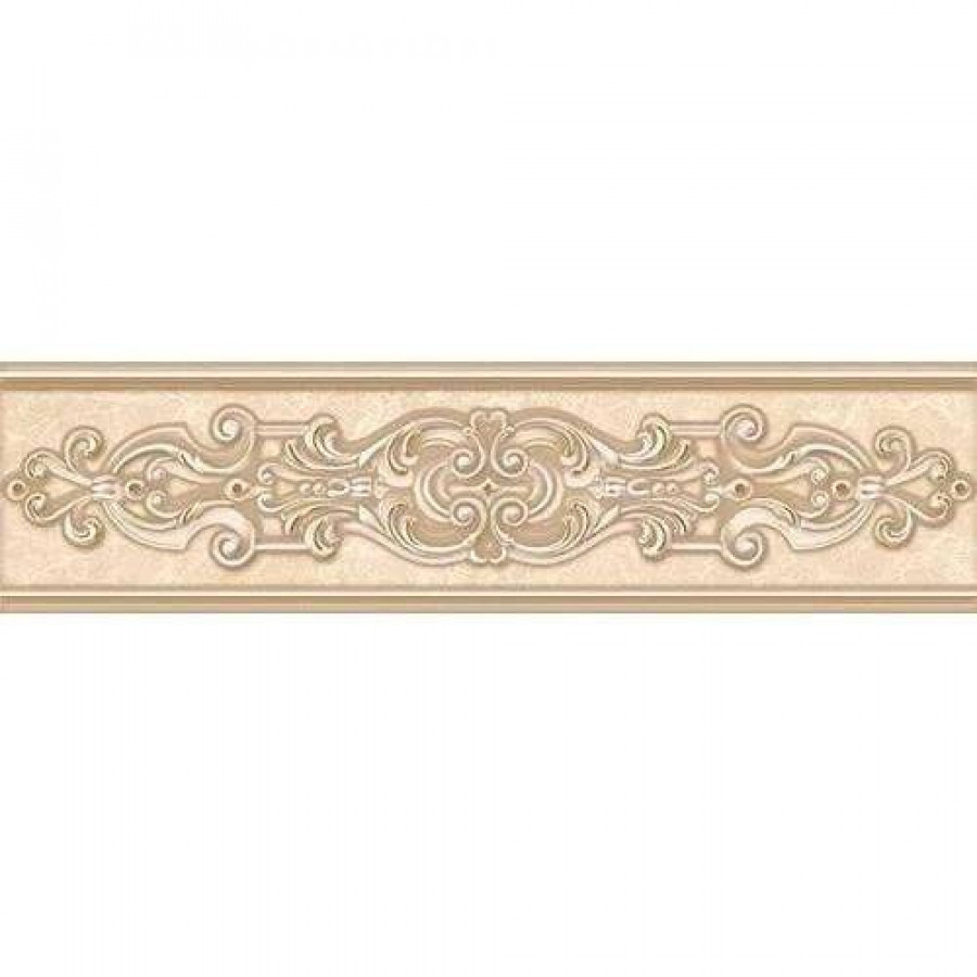 Бордюр 32x8 10мм Imperial Darte Crema глянцевая бежевый Керлайф