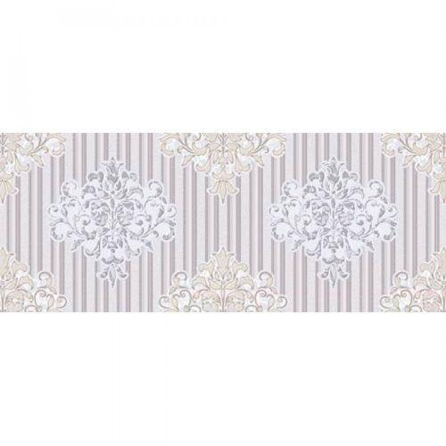 Керамическая плитка 51x20 8мм Victoria Damasco Bianca глянцевая бежевый Керлайф