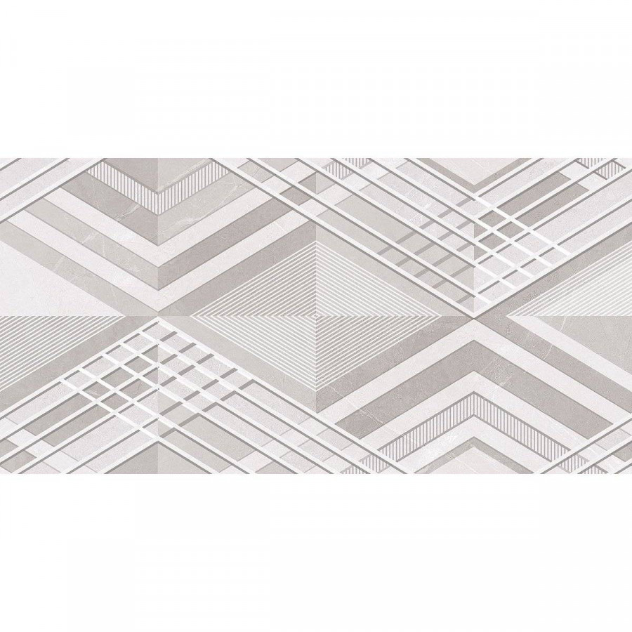 Керамическая плитка 63x32 9.5мм Pulpis White Decor матовая серый Керлайф