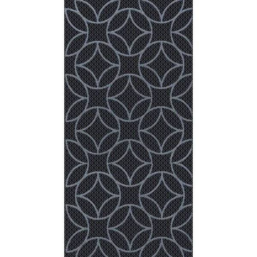 Декор 40x20 8мм Аллегро 04-01-1-08-03-04-100-2 Геометрия Черный глянцевая черный Нефрит Керамика