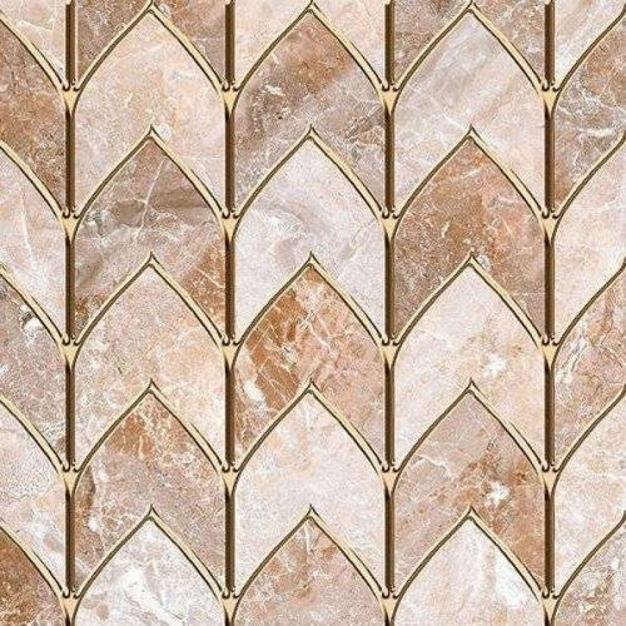 Декор 60x30 9мм Лия 04-01-1-18-03-11-1238-0 Бежевый глянцевая бежевый Нефрит Керамика