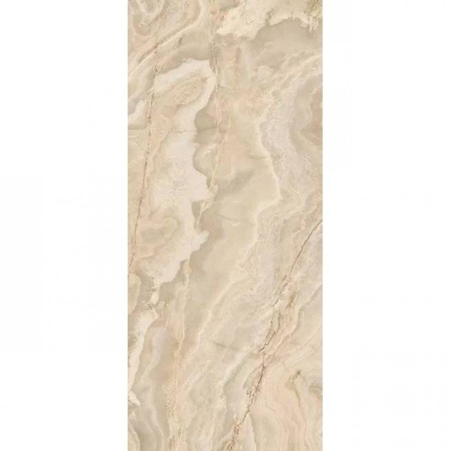 Керамогранит 280x120 6мм Onice Iride 173024 Ambra Lap лаппатированная бежевый Ava Ceramica