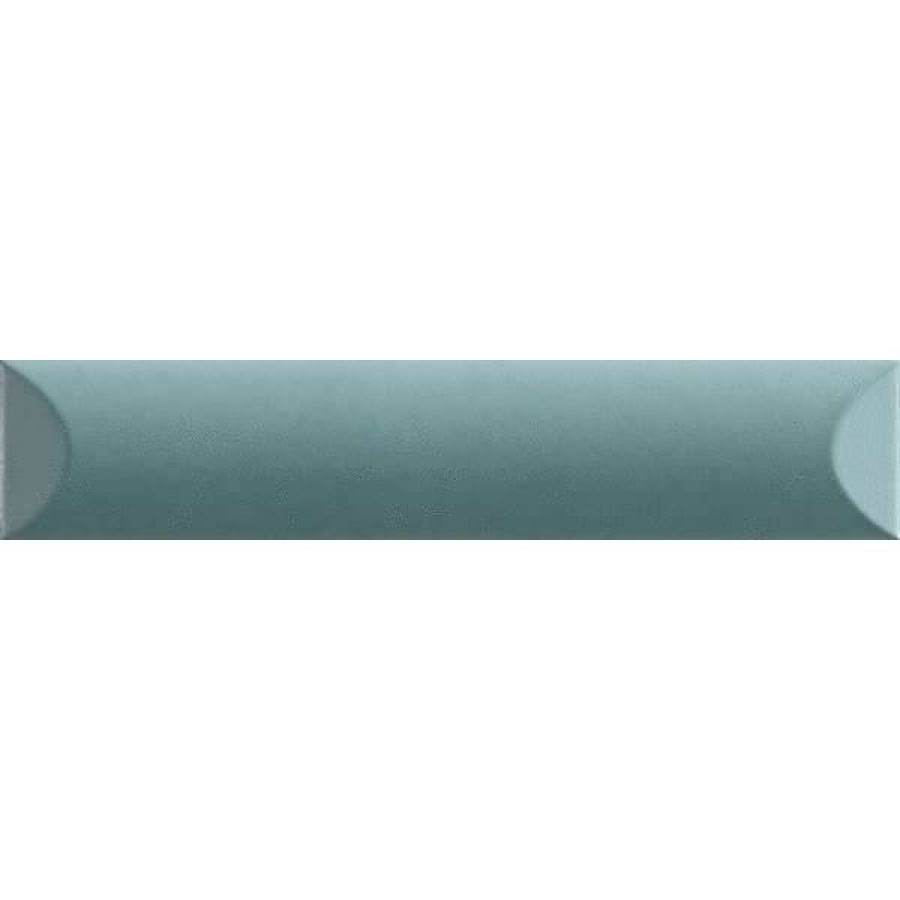 Керамическая плитка 25x5 15мм Up 192106 Cuscino Green Matte матовая зеленый Ava Ceramica