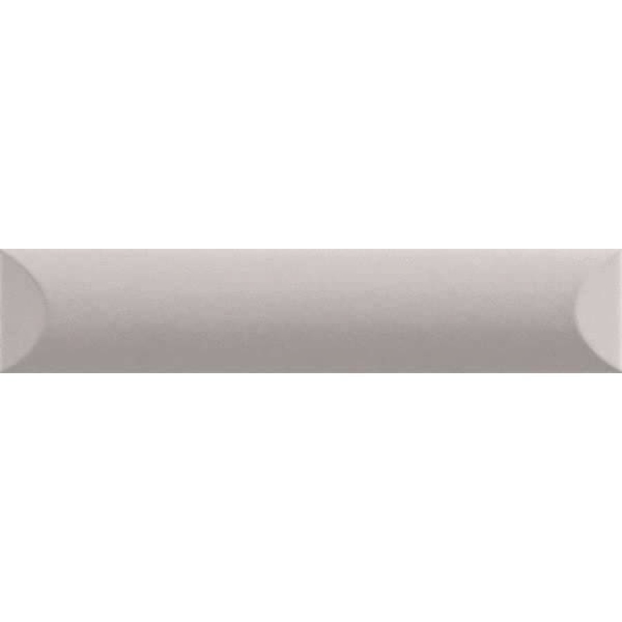 Керамическая плитка 25x5 15мм Up 192103 Cuscino Grey Matte матовая серый Ava Ceramica