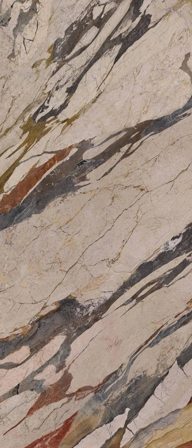 Керамогранит 280x120 6мм Breccia Sicilia 275002 Lap Ret лаппатированная бежевый Ava Ceramica