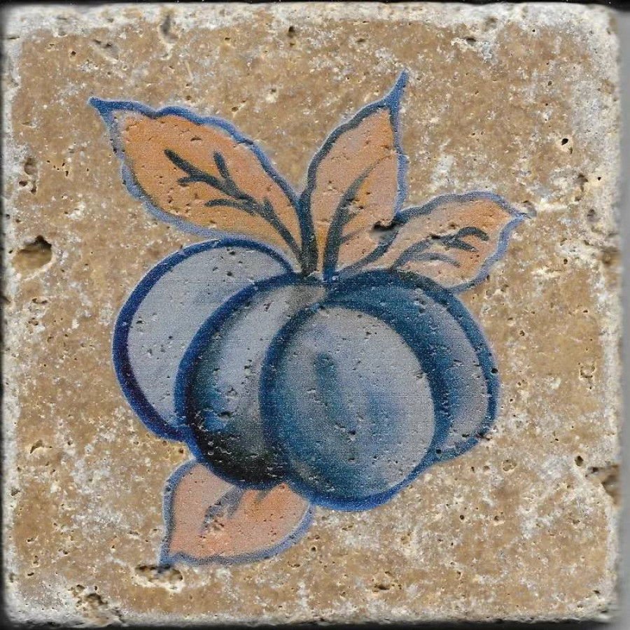 Декор 10x10 10мм Toscana Десерт №4 матовая коричневый Плитка Антика