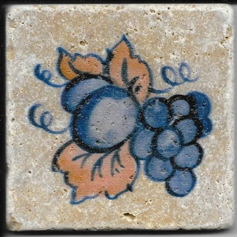 Декор 10x10 10мм Toscana Десерт №3 матовая коричневый Плитка Антика