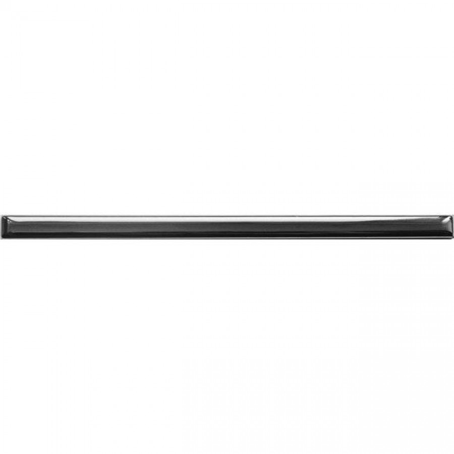 Бордюр 40x1 9мм Гладкий БК 2 Платина глянцевая черный РосДекор