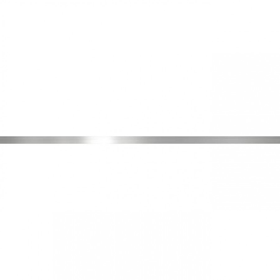 Бордюр 60x2 9мм Гладкий БМ 269 Платина Глянцевый глянцевая серебряный РосДекор