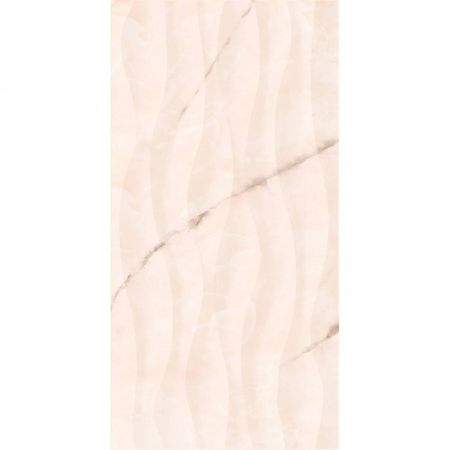 Керамическая плитка 60x30 8.5мм Лигея TP3661SWAY Рельеф Ректификат глянцевая бежевый Тянь-Шань