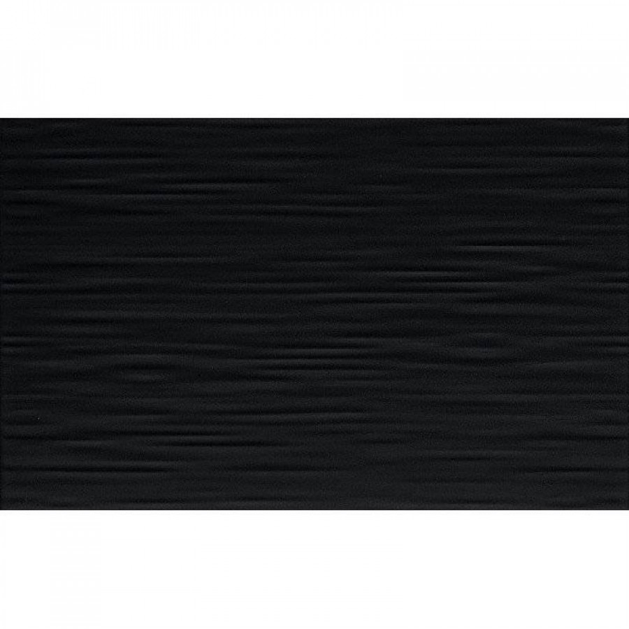 Керамическая плитка 40x25 9мм Камелия 10101003749 Черн 02 Настенная глянцевая черный Шахтинская плитка