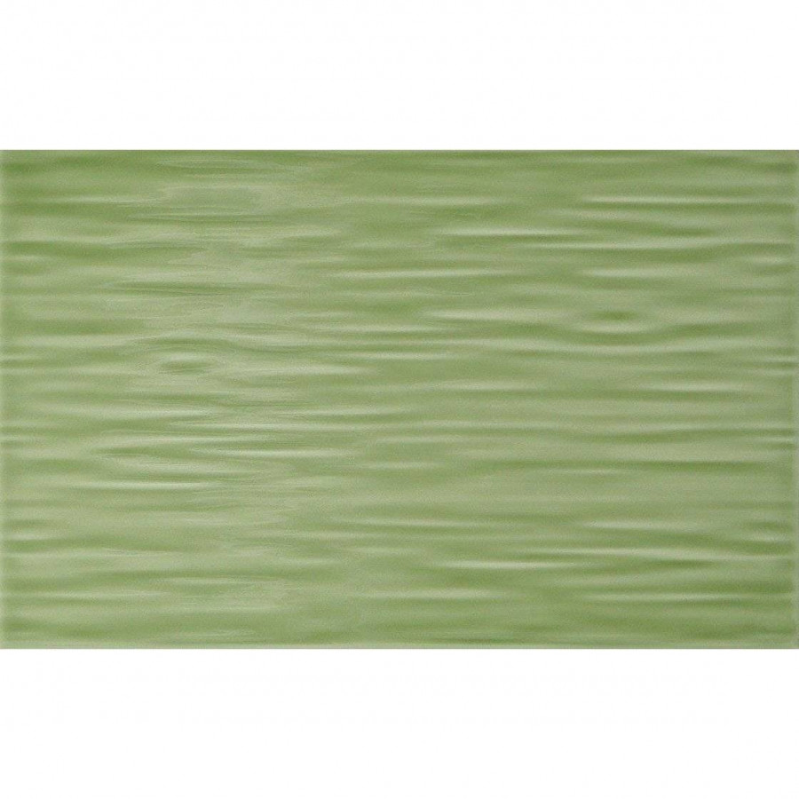 Керамическая плитка 40x25 9мм Сакура 10101003772 Зел 02 Настенная глянцевая зеленый Шахтинская плитка