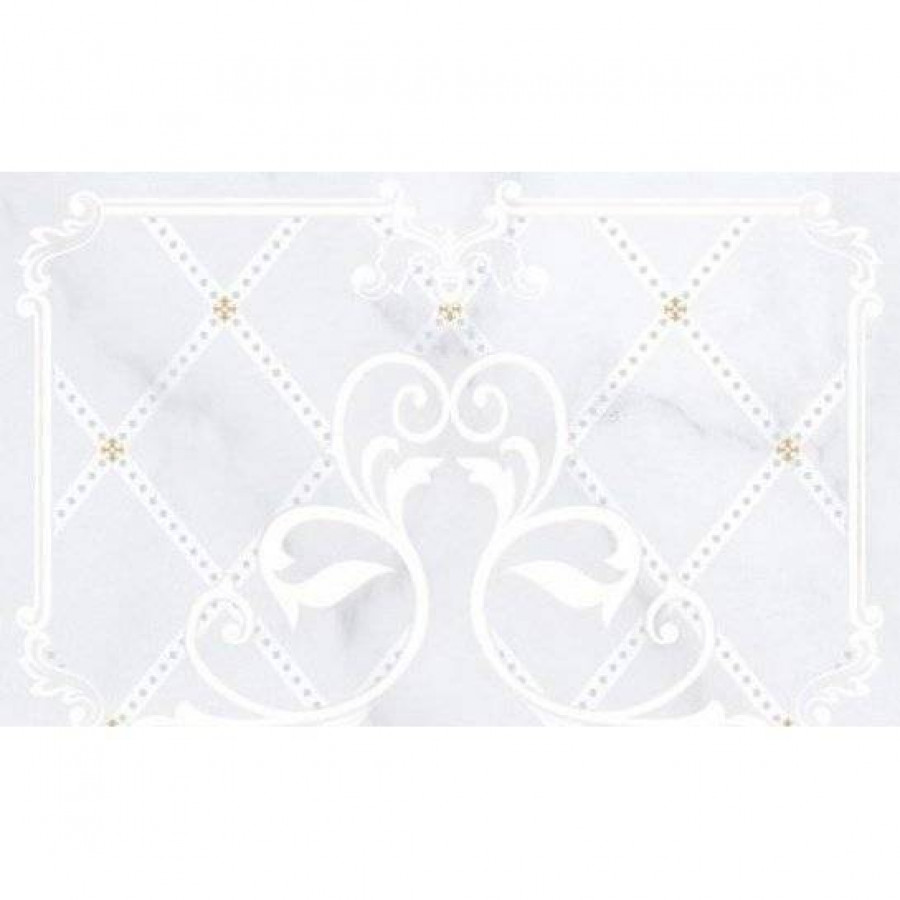 Декор 40x25 8мм Милана 10300000190 Светло-Серый 01 глянцевая серый Шахтинская плитка