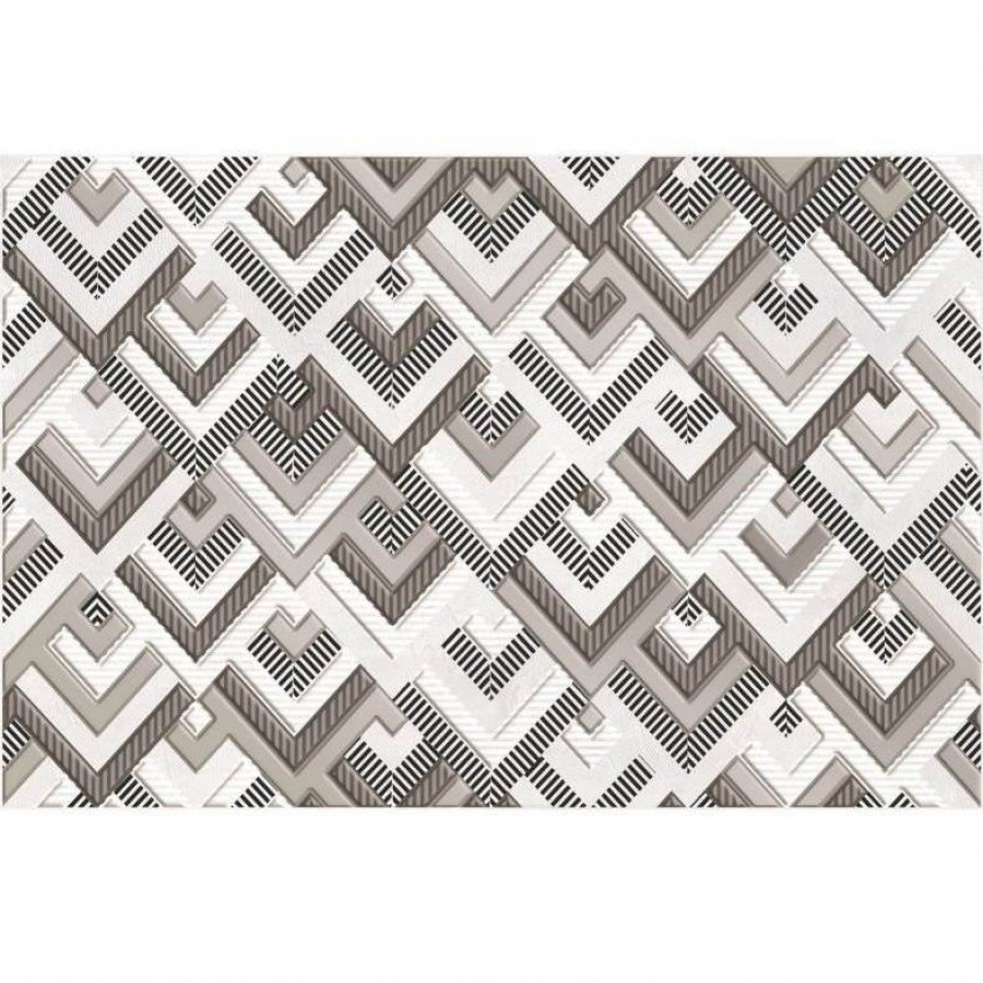 Декор 30x20 9мм Наварра D глянцевая серый Axima