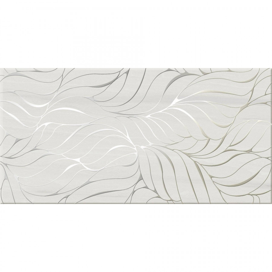 Керамическая плитка 50x25 8мм Андалусия Флора глянцевая белый Axima