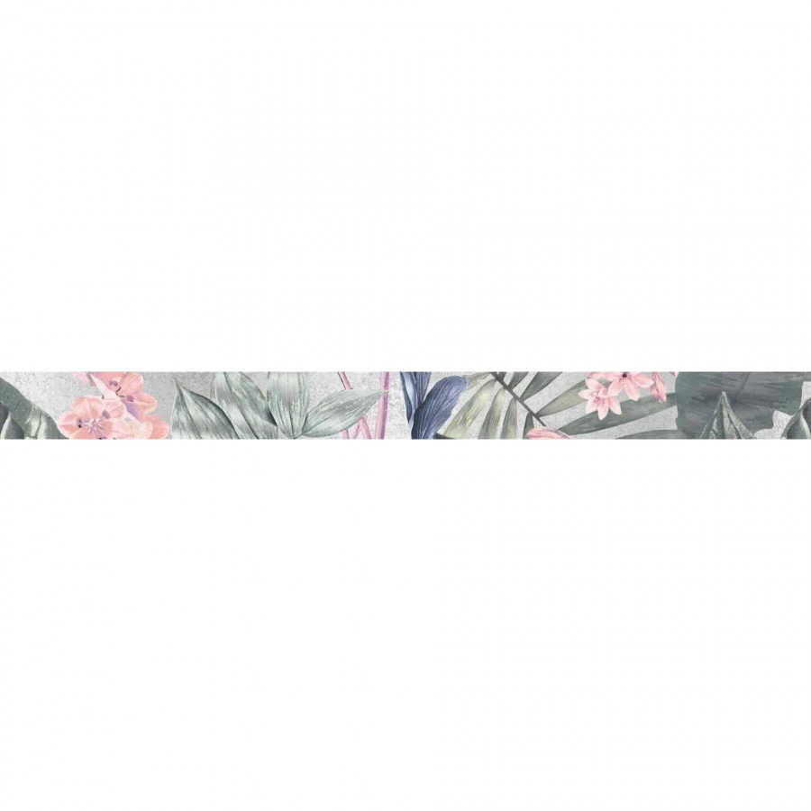 Бордюр 60x5 9мм Куба G1 Серая матовая зеленый Axima