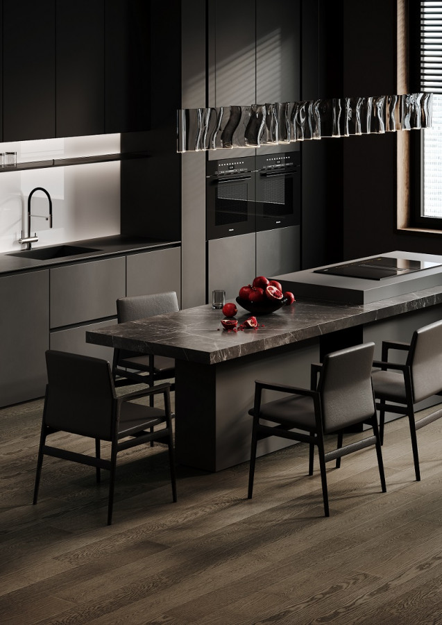 Кварцевый паркет Классик Дуб Амбарный 1258-04 5/0,6 1220x152 Quartz Parquet