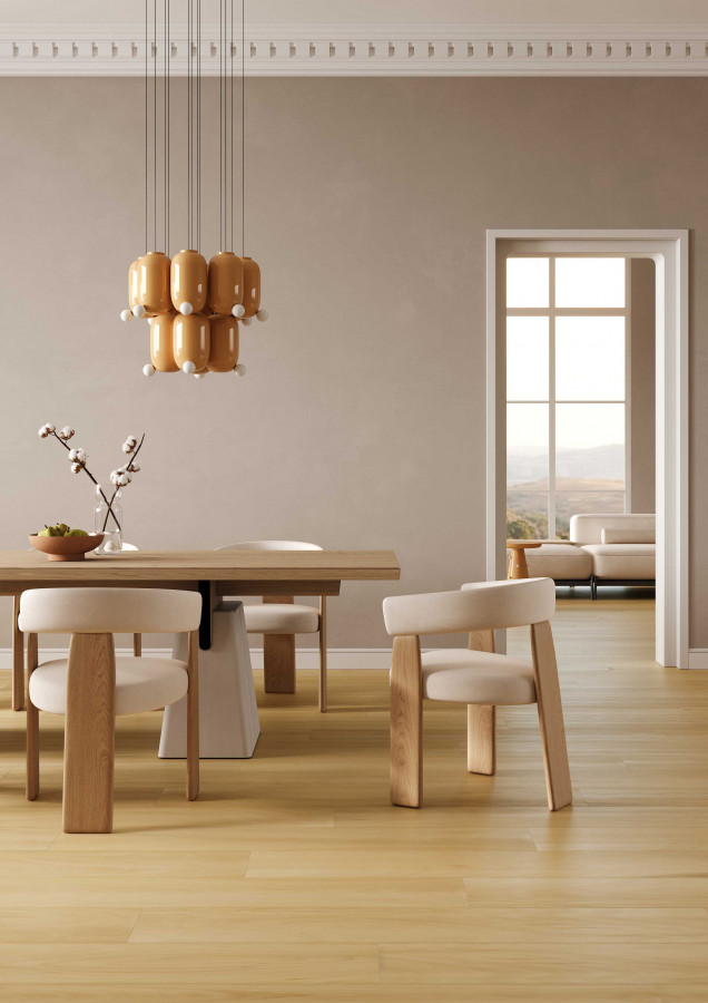 Кварцевый паркет Классик Клён Американский 400-61 7/1,2 1220x152 Quartz Parquet