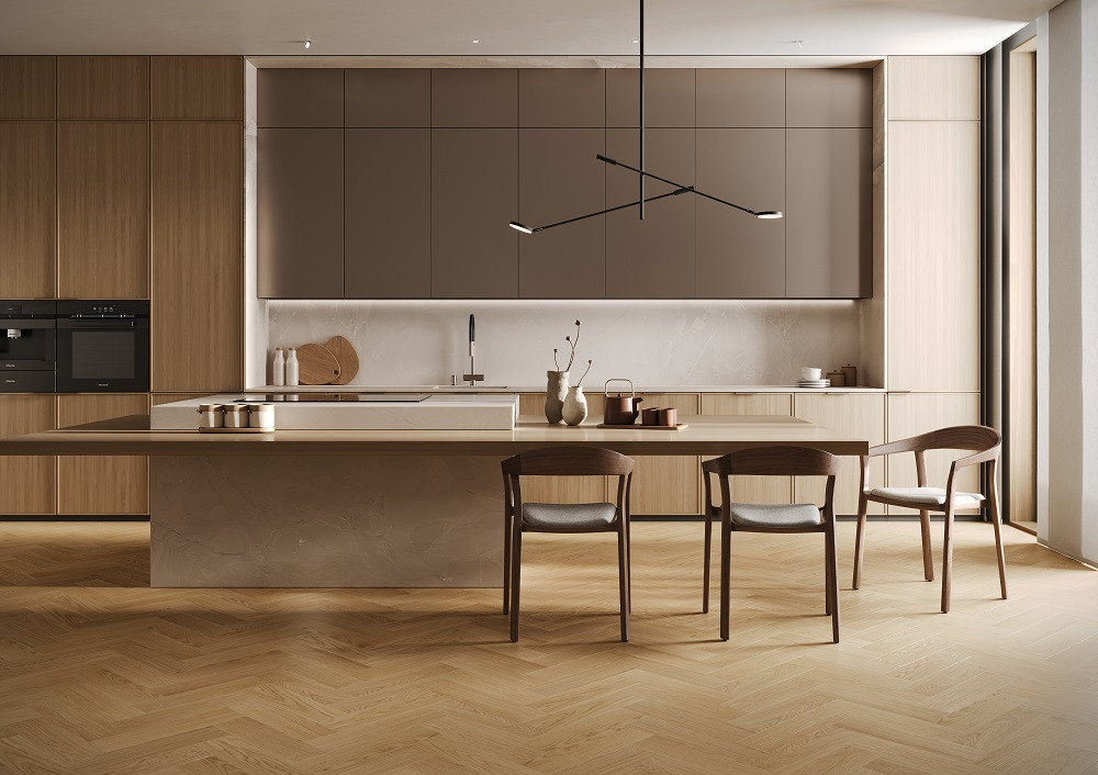 Кварцевый паркет штучный Дуб Тоскана 44-407 5/0,6 400x100 Quartz Parquet