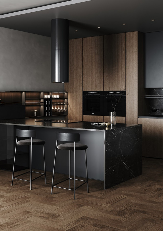 Кварцевый паркет штучный Дуб Трюфельный 44-1258-03 5/0,6 400x100 Quartz Parquet