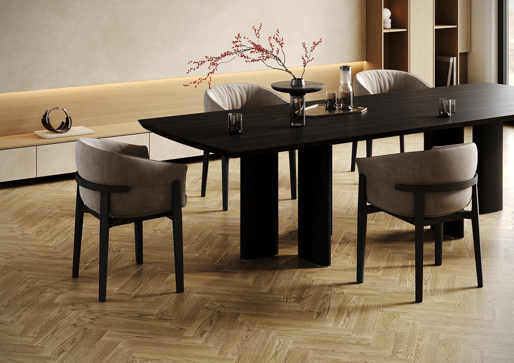 Кварцевый паркет штучный Дуб Карельский 44-419 5/0,6 400x100 Quartz Parquet