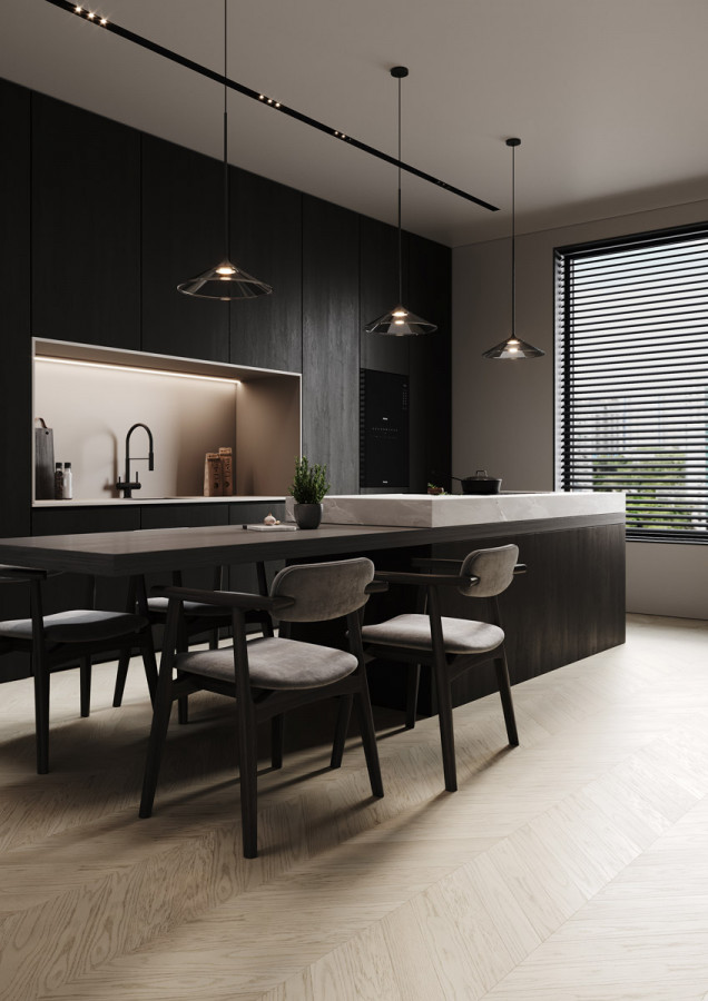 Кварцевый паркет Французская ёлка 99-408 Дуб Песочный 400x100 Quartz Parquet