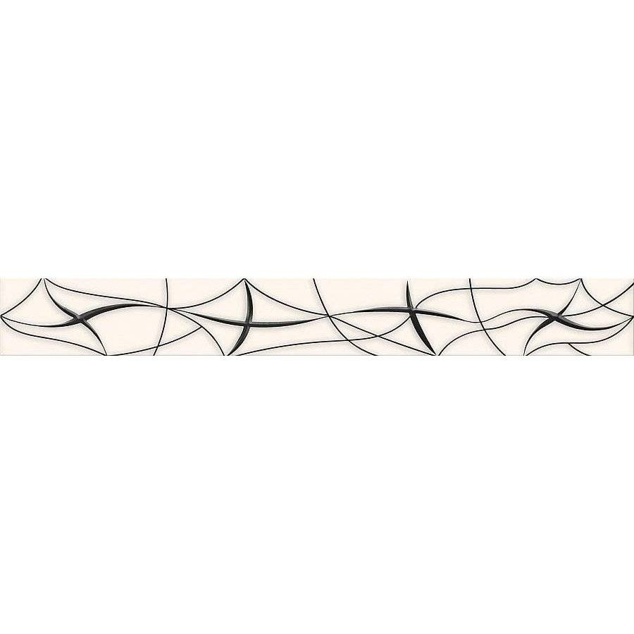 Бордюр 51x6 9мм Vela 587061002 Beige Stella глянцевая бежевый Azori